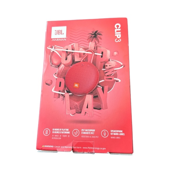 JBL clip 3 red speaker - Picture 2 of 3